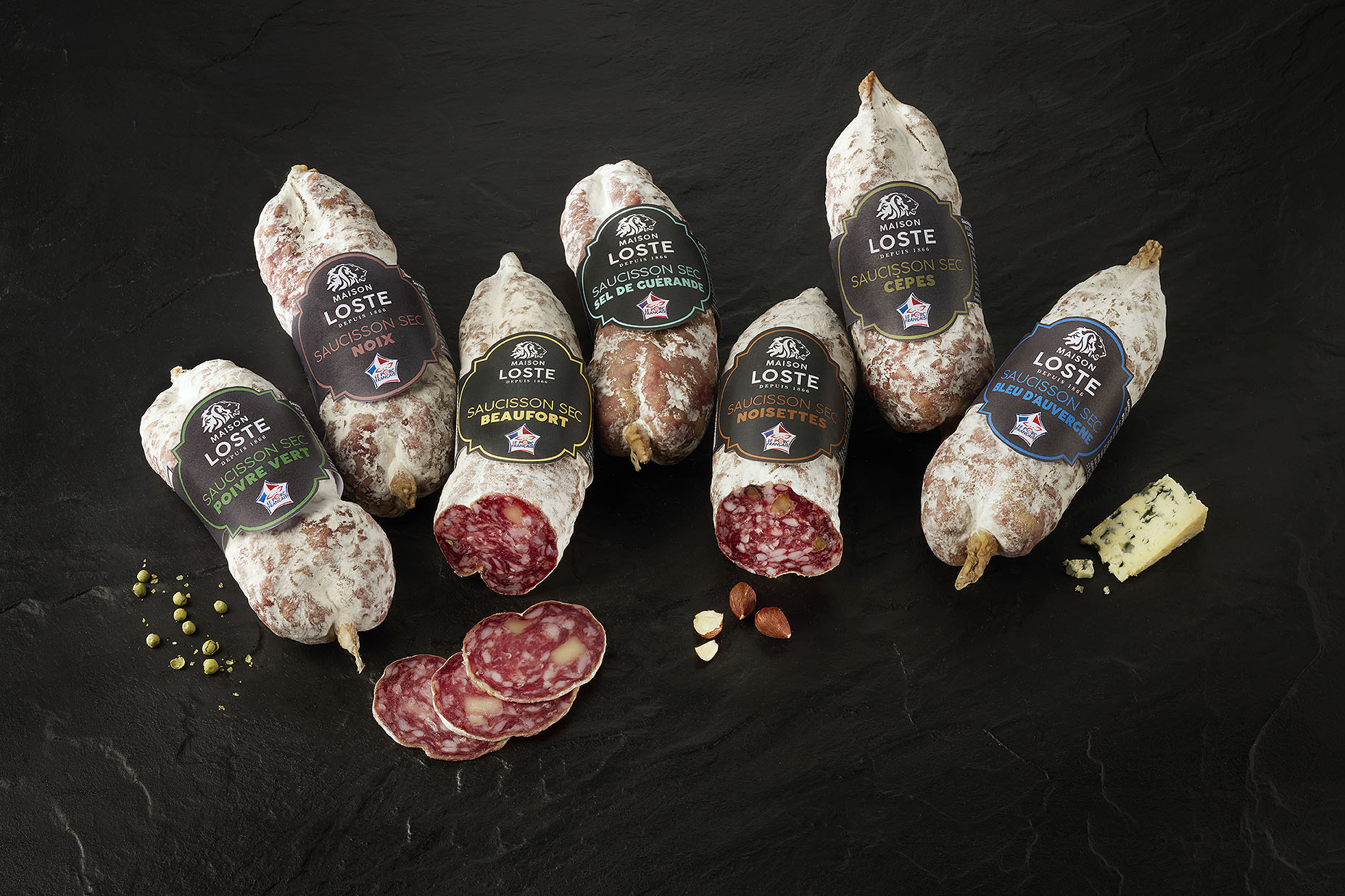 gamme saucissons saveurs Maison Loste