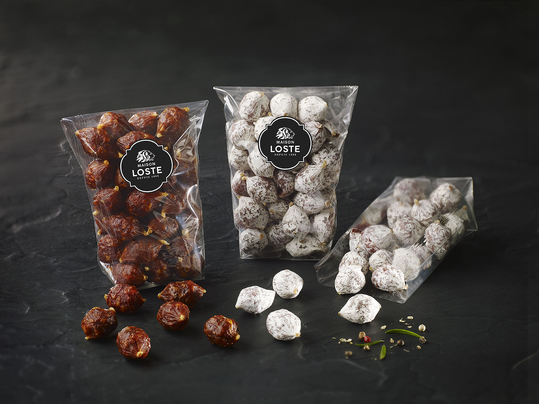 aperiloste maison loste saucisson bouchée grignotage snack 