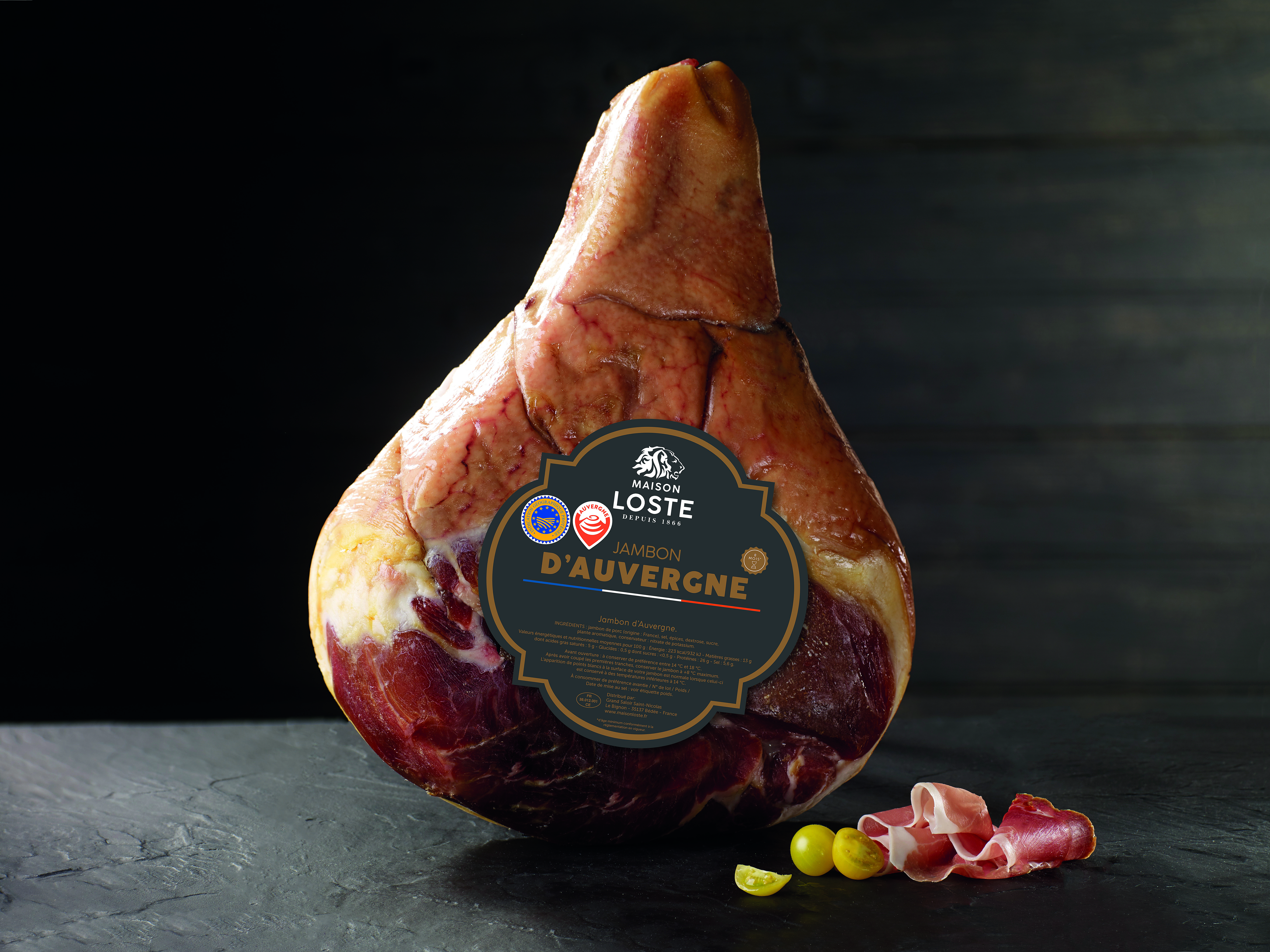 jambon sec auvergne maison loste