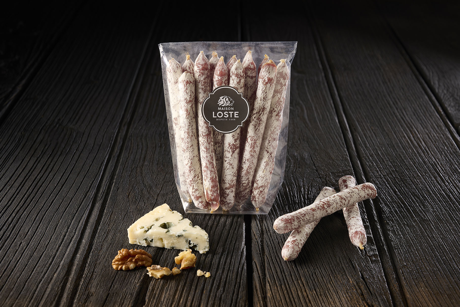 maison loste nouveauté mini sticks roquefort noix