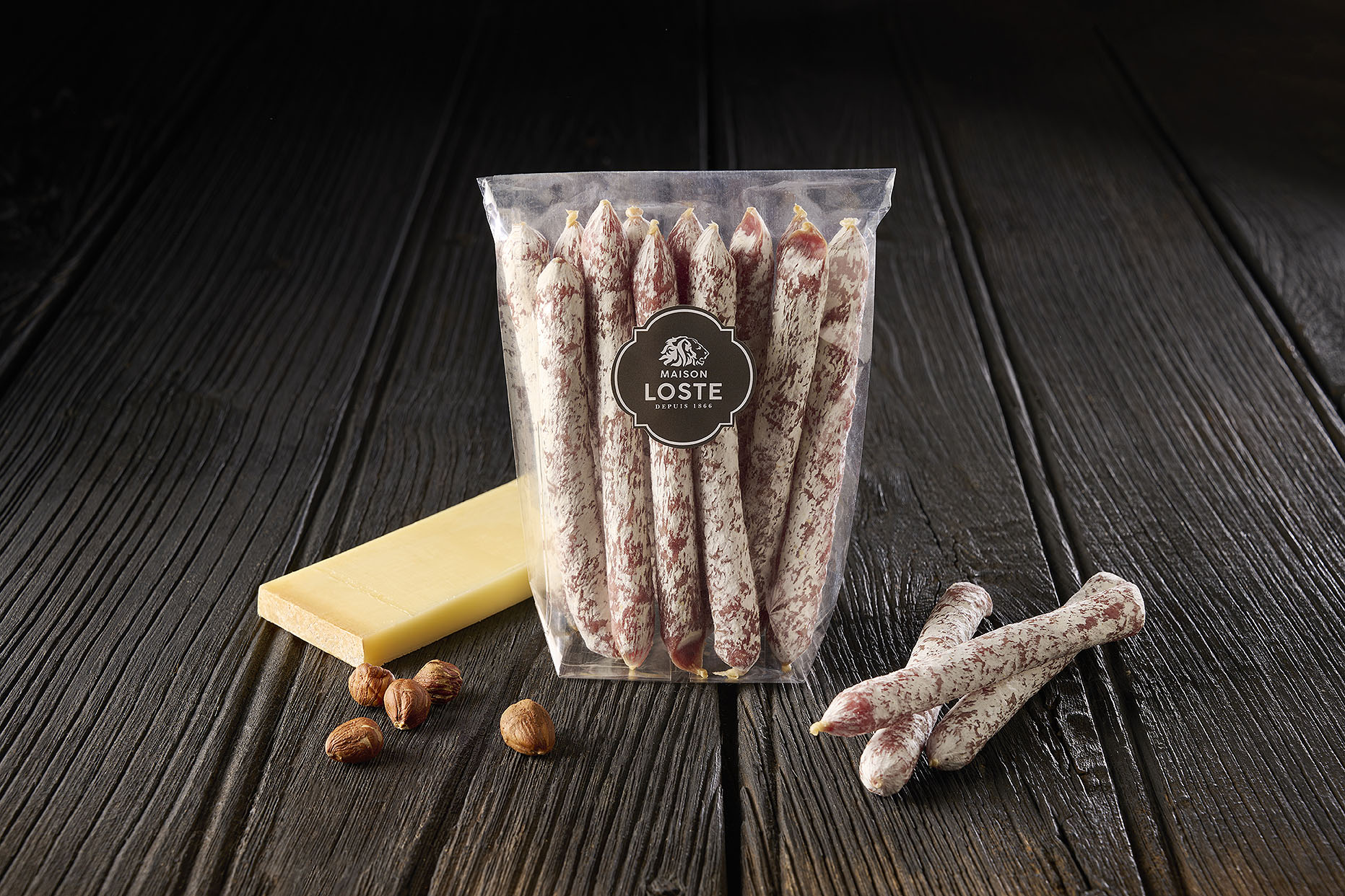 maison loste nouveauté mini sticks comté noisettes