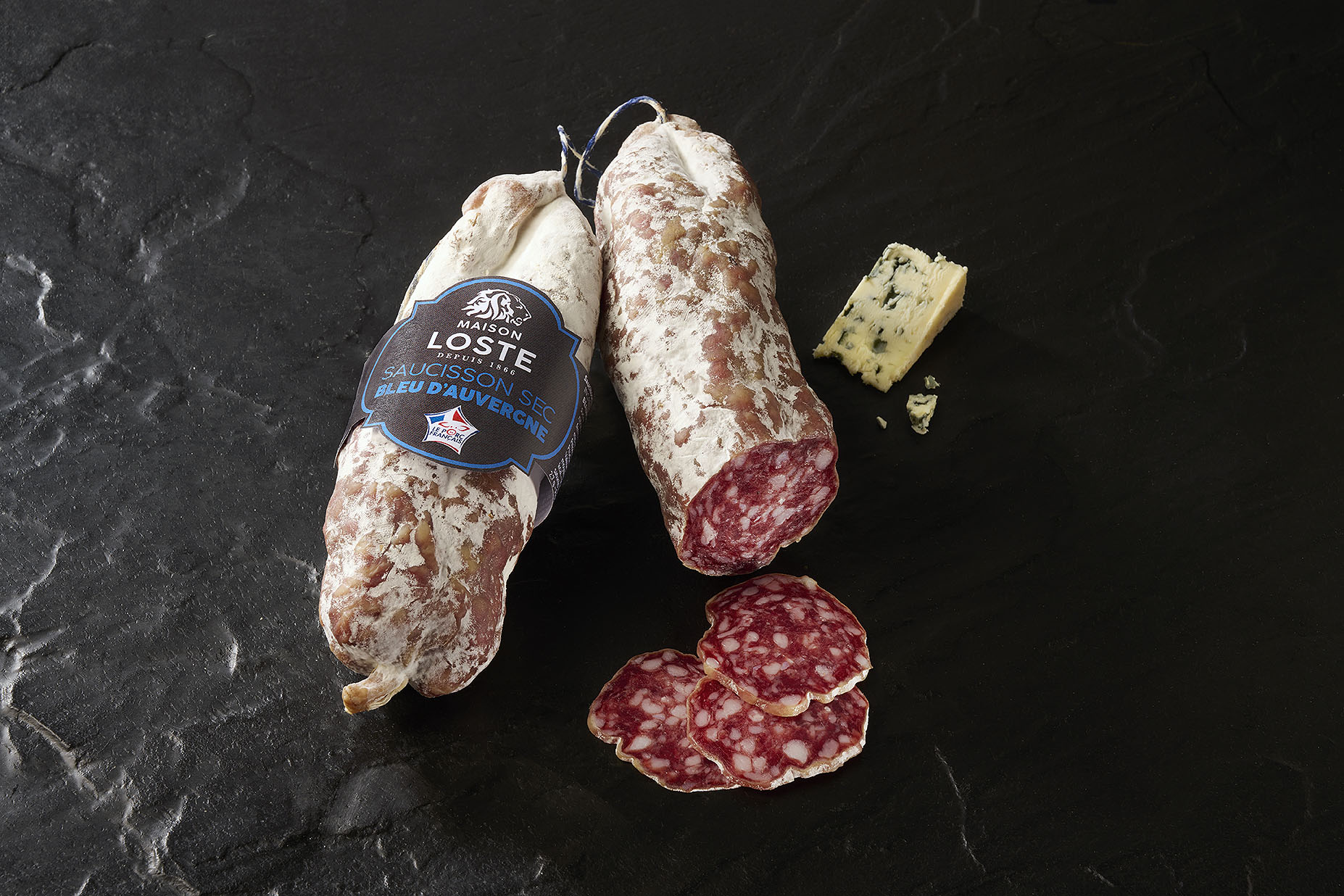 saucisson sec bleu d’Auvergne Maison Loste