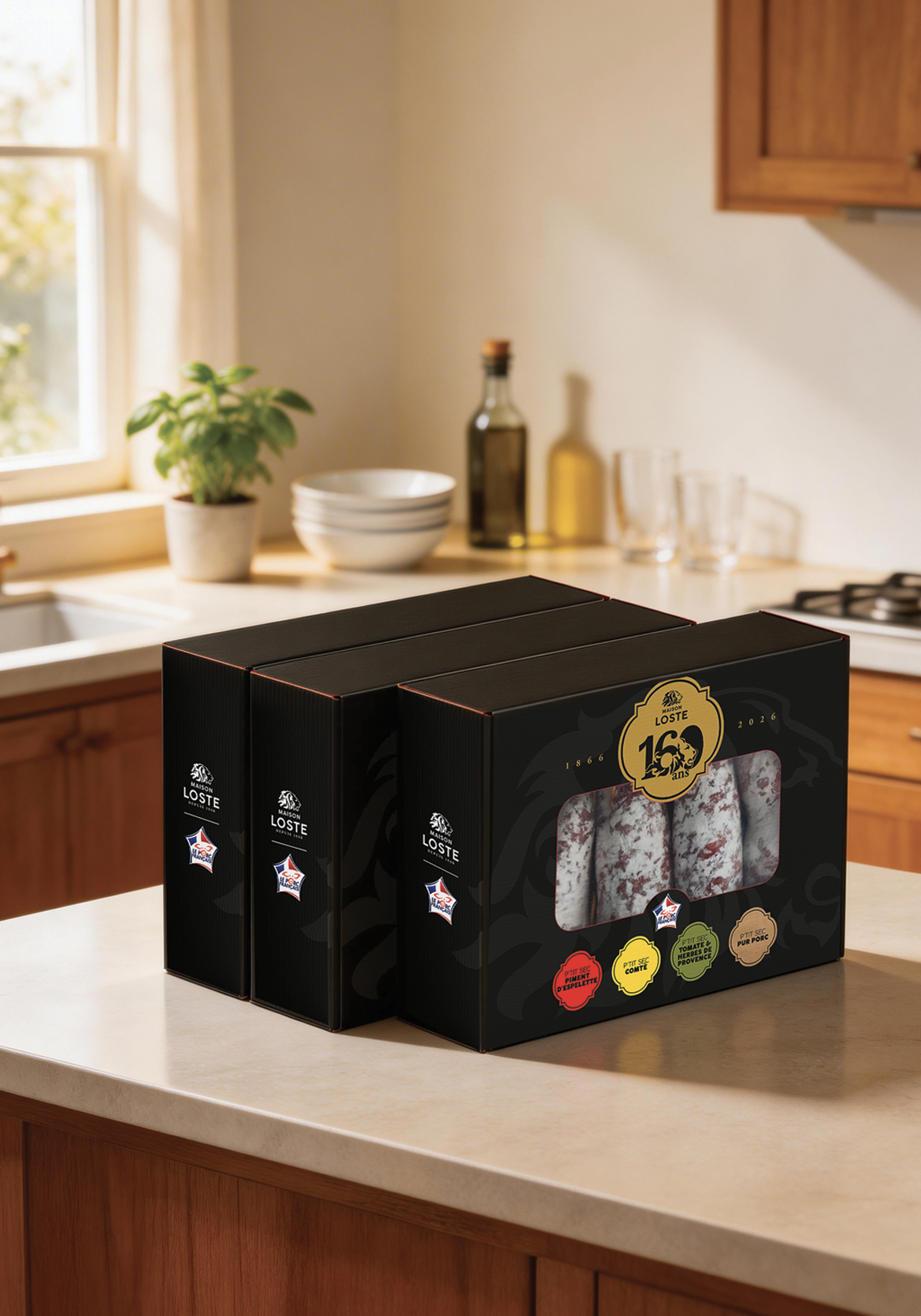 coffret 160 ans anniversaire saucisson maison loste