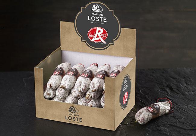 saucisson sec pur porc maison loste