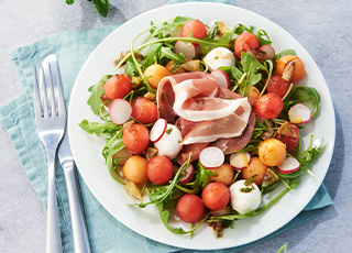 salade au jambon sec